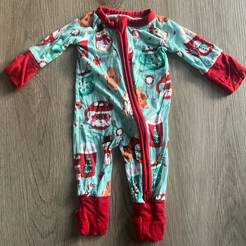 Little Sleepies Christmas Baby Footie Pajamas - Preemie